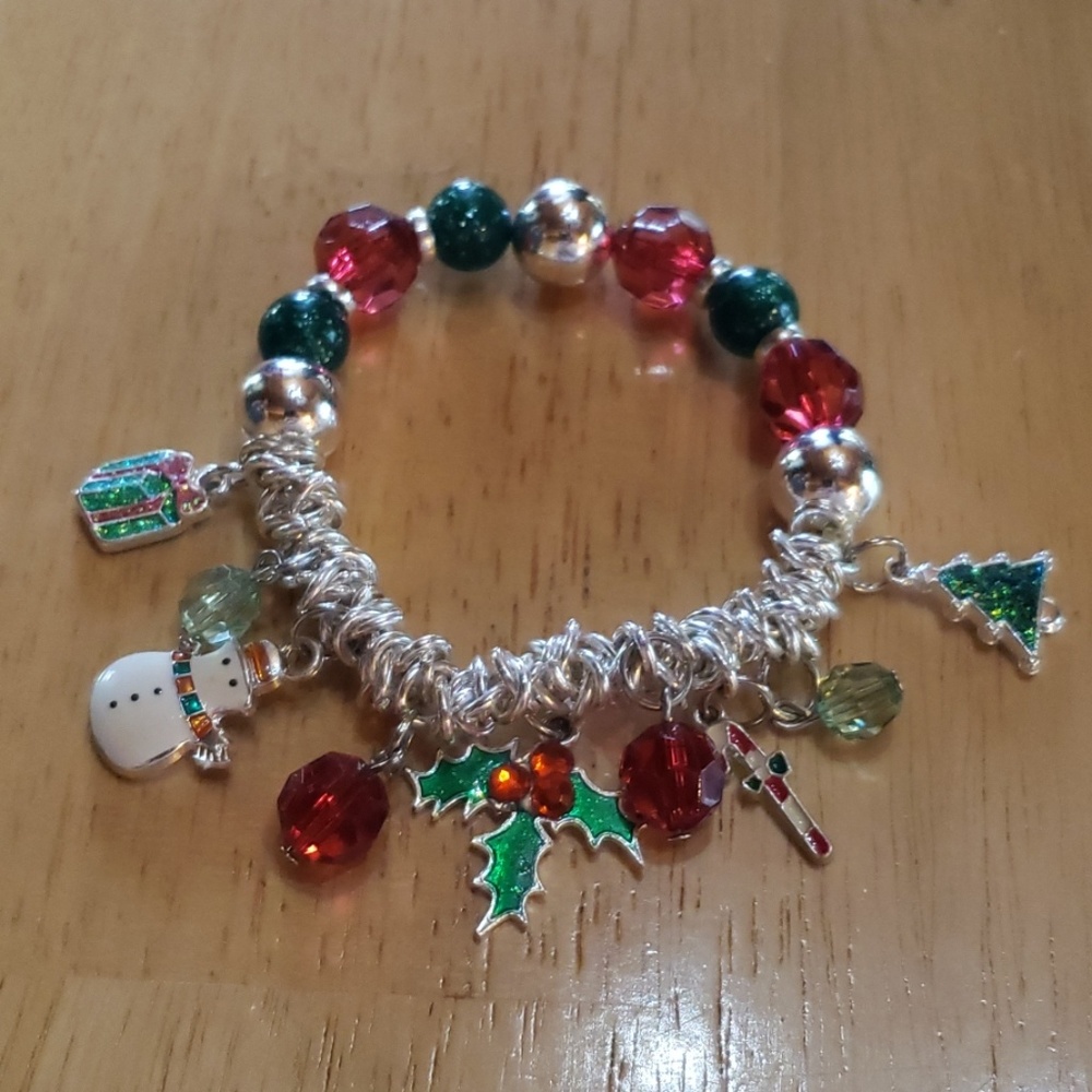 A Christmas charm bracelet